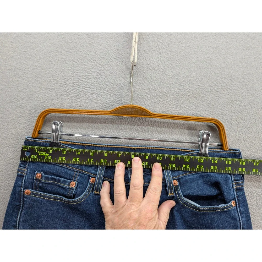 Levi's 514 Straight Fit Denim Jeans Men's 30x30 Dark Wash‎ Blue Stretch Casual